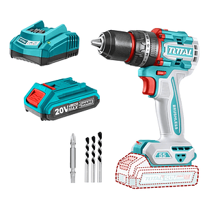 Taladro Percutor 20v Bat + Carg Total Tidli205581
