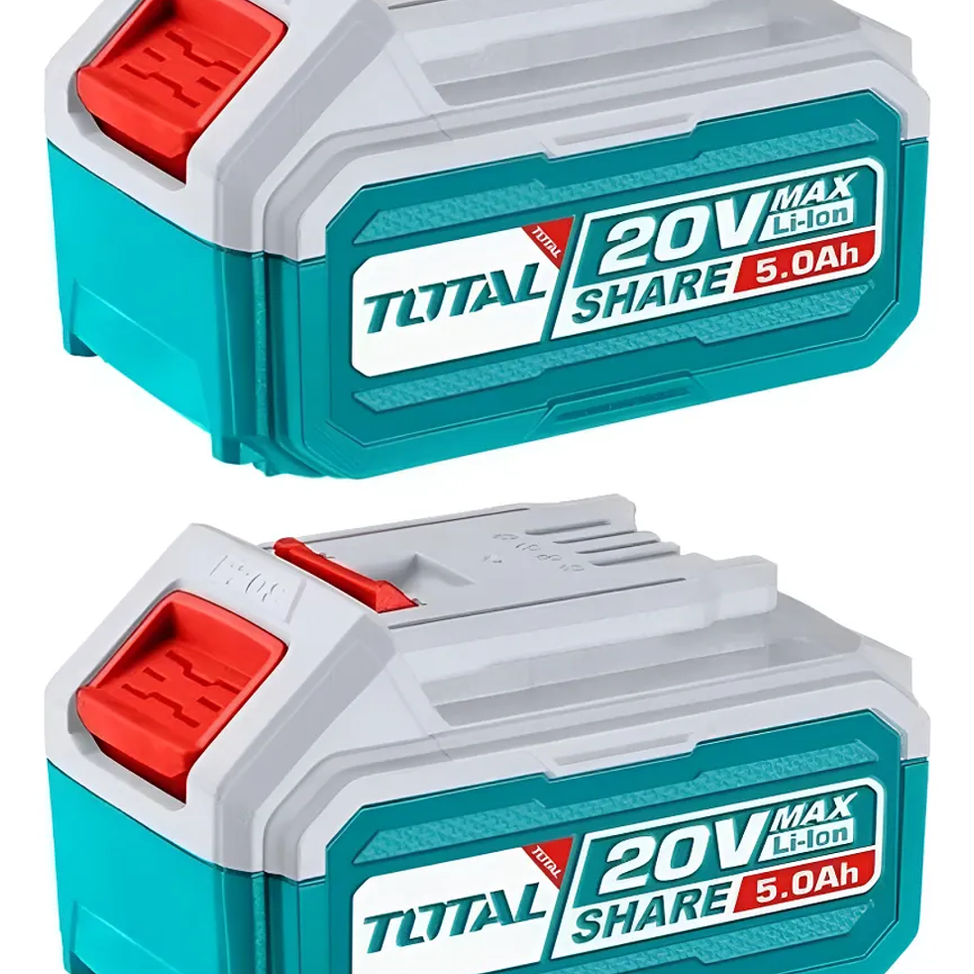 Set, 2 Baterías Litio Ion 5.0ah 20v Total 1