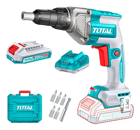 Atornillador Drywall 20v Bat+ Carg Total Tdsli204281 Color UNICO Frecuencia 50HZ/60HZ Voltaje 20V