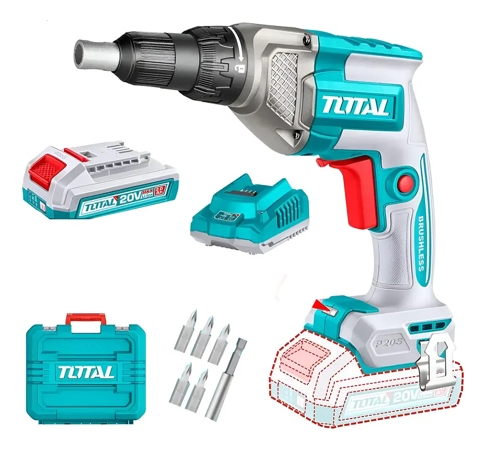 Atornillador Drywall 20v Bat+ Carg Total Tdsli204281 Color UNICO Frecuencia 50HZ/60HZ Voltaje 20V 1