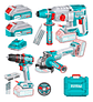 Kit Taladro + Esmeril + Rotomartillo 20v Total Tosli241198 - Miniatura 1