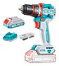 Taladro Inalambrico 20v 13mm 55nm + Bateria + Cargador Total Tdli205582 - Miniatura 1