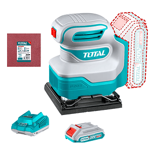 Lijadora Orbital 20v 110x100mm + Bateria + Cargador Total Tshsli20141