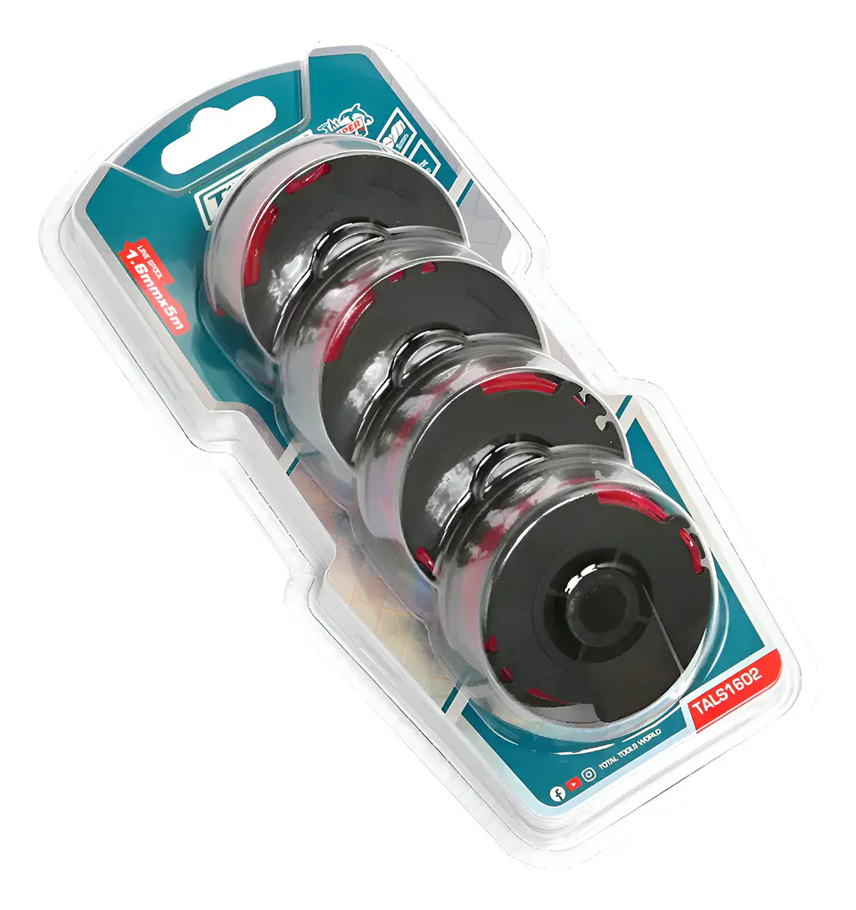 Set De Hilo Nylon P/ Orilladora 4 Piezas Total Tals1602 1