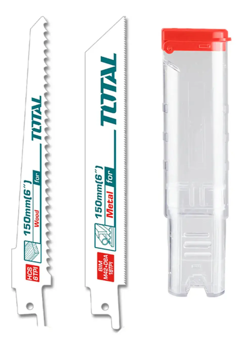 Set Hojas De Sierra Sable 10 Piezas 150mm Super Total 1