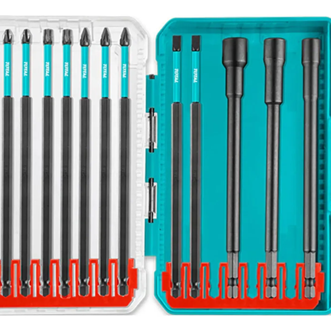 Set Puntas Destornillador Impacto 13 Pcs Total Tacsdl01306 1