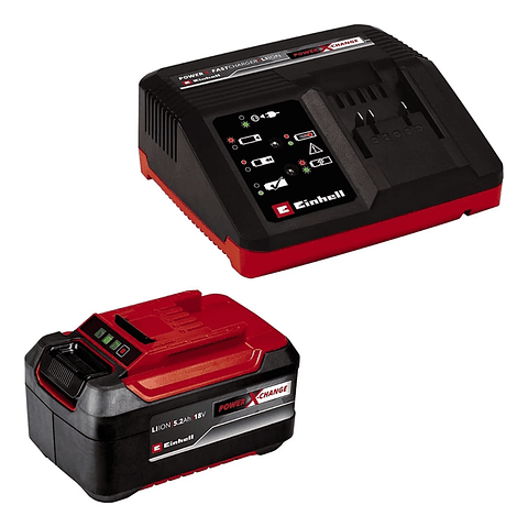 Kit Cargador + Batería 18v 5.2ah Einhell 4512114