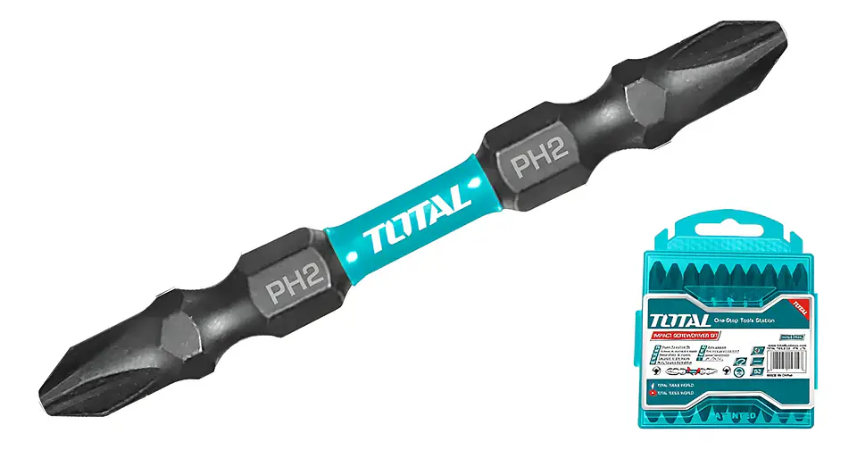 Set Puntas Phillips Doble Ph2 Impacto 10 Piezas Total 1