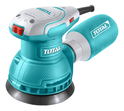 Lijadora Roto Orbital 320w 125mm + 5 Lijas Total Tf2131256 Color Turquesa