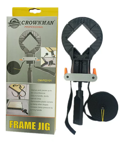 Prensa Rapida De Cinta Ajustable Esquinera 4 Mts Crownman