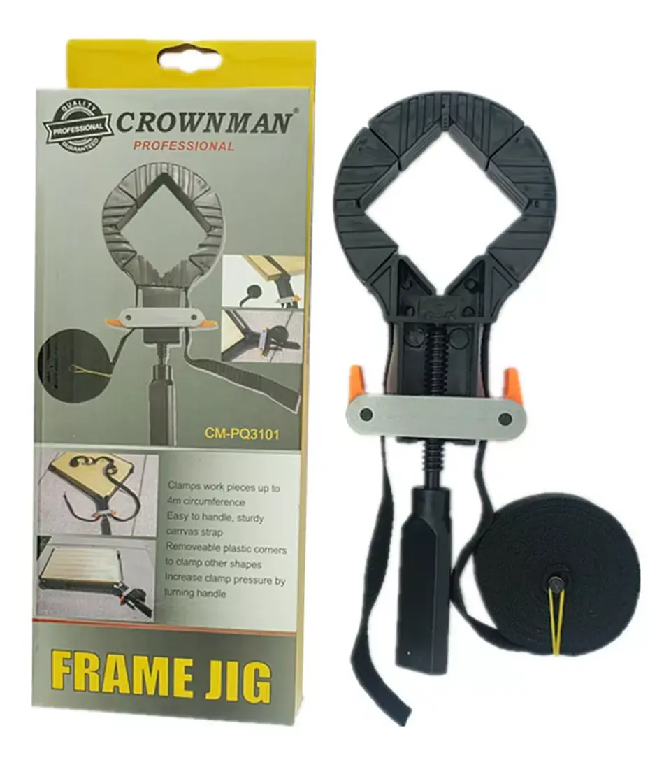 Prensa Rapida De Cinta Ajustable Esquinera 4 Mts Crownman 4