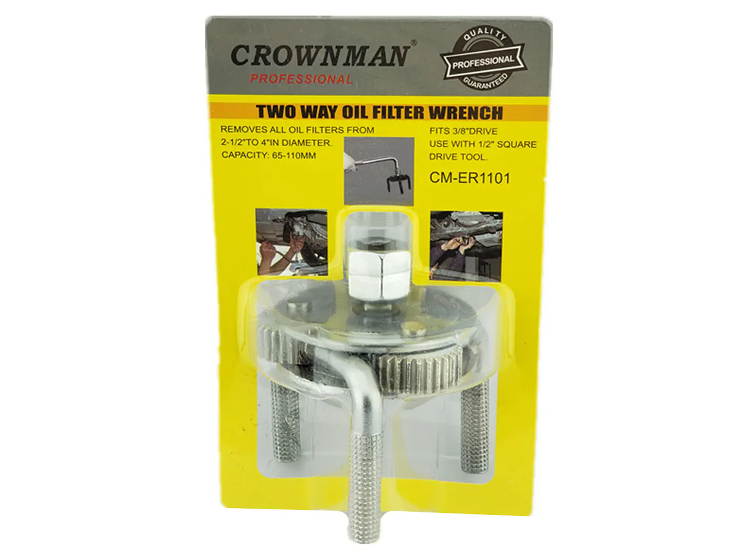 Llave Saca Filtro De Aceite Tipo Araña Universal Crownman 2