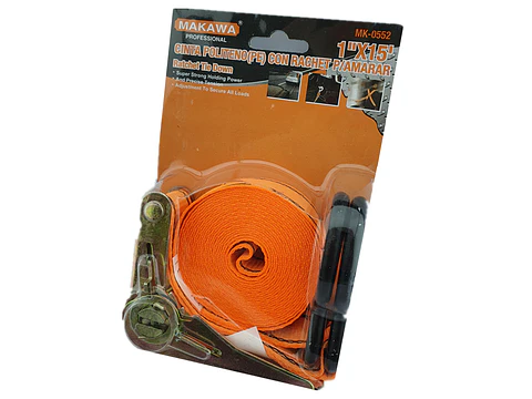 Eslinga Cinta Amarre Con Ratchet 1 Pulgada X 15 Ft Makawa