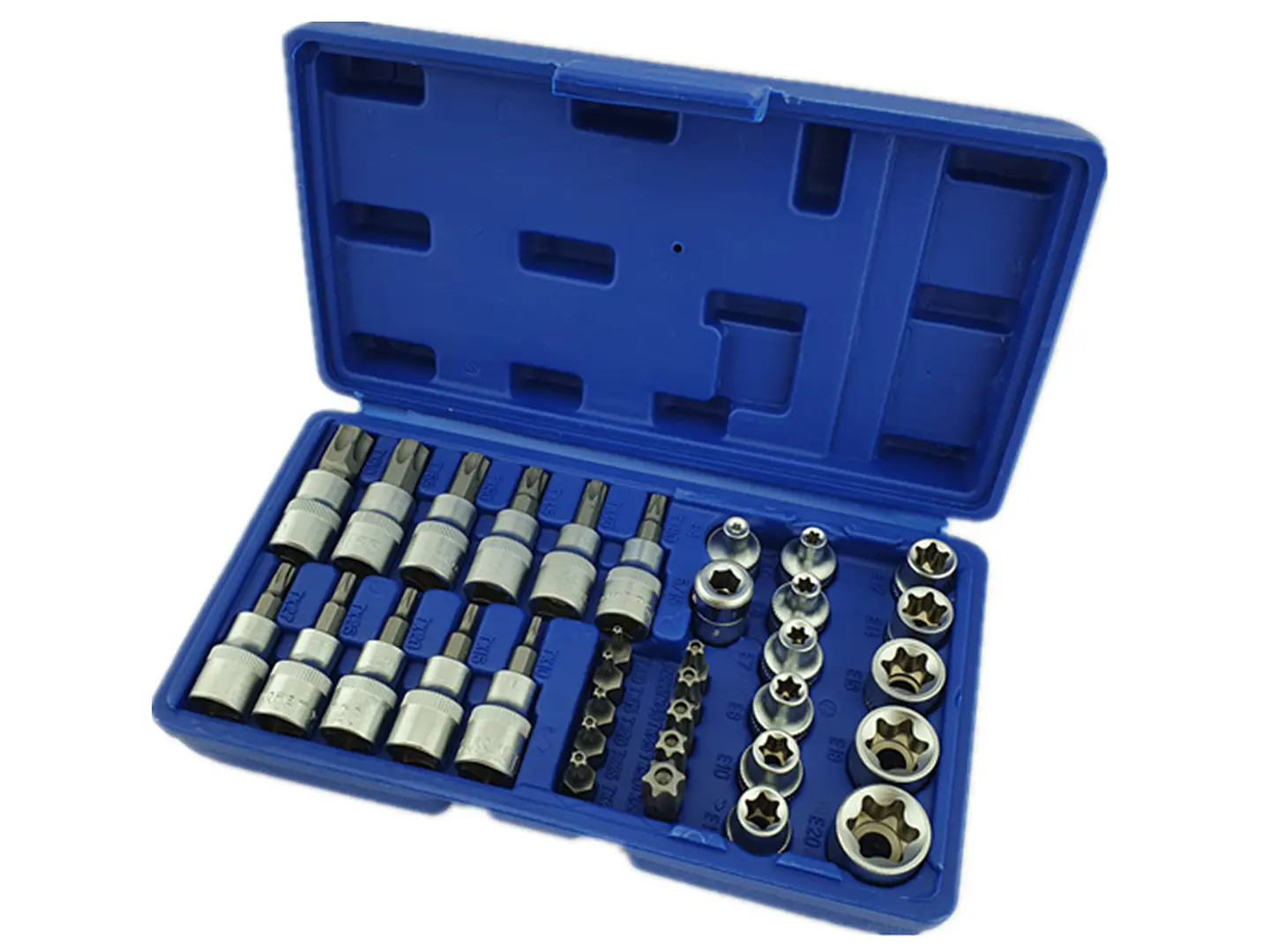 Juego De Dados 3/8 Torx Estrella Macho Y Hembra 34 Piezas 2