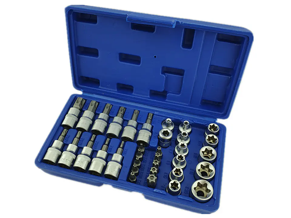 Juego De Dados 3/8 Torx Estrella Macho Y Hembra 34 Piezas 2