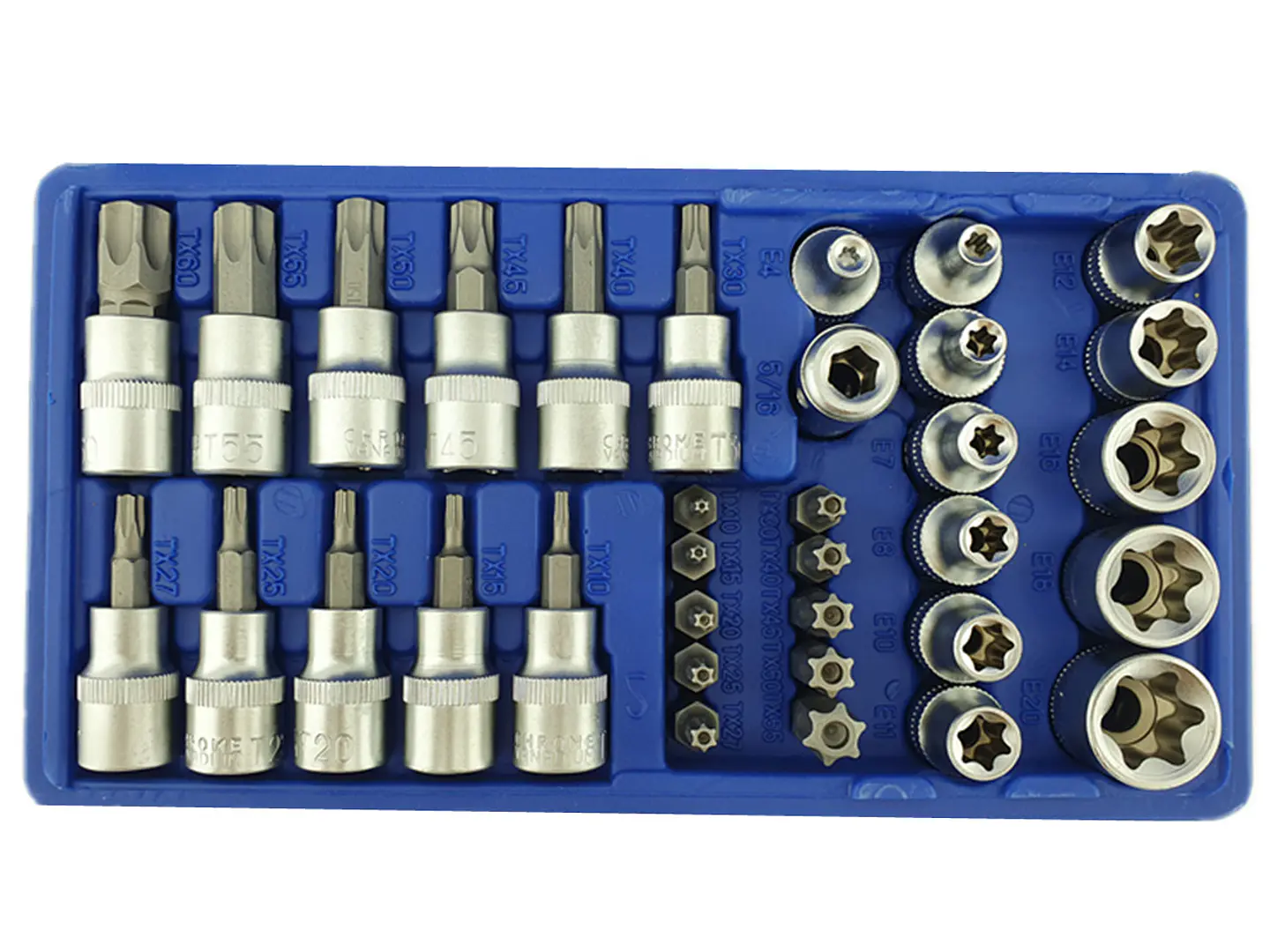 Juego De Dados 3/8 Torx Estrella Macho Y Hembra 34 Piezas 3