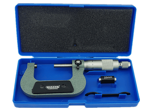 Micrometro Exterior 25 - 50 Mm 0.01 Mm Makawa