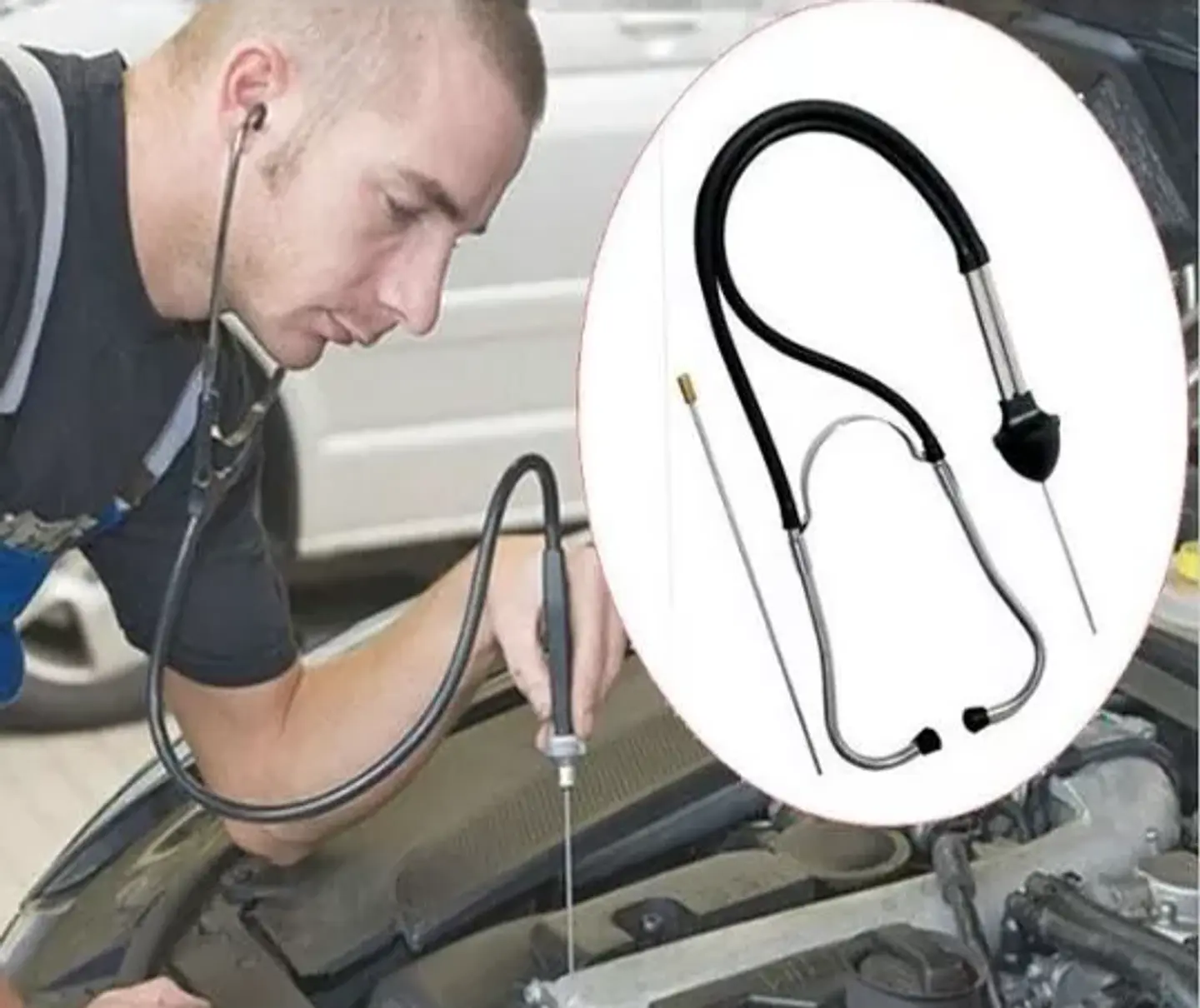 Estetoscopio Mercanico Profesional Herramienta Automotriz 4