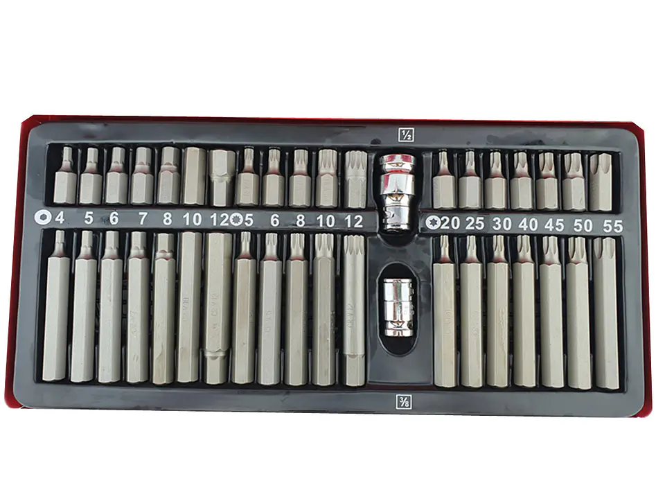 Set Kit Juego Puntas Corto Largo Torx Allen Imbus 40 Piezas 3