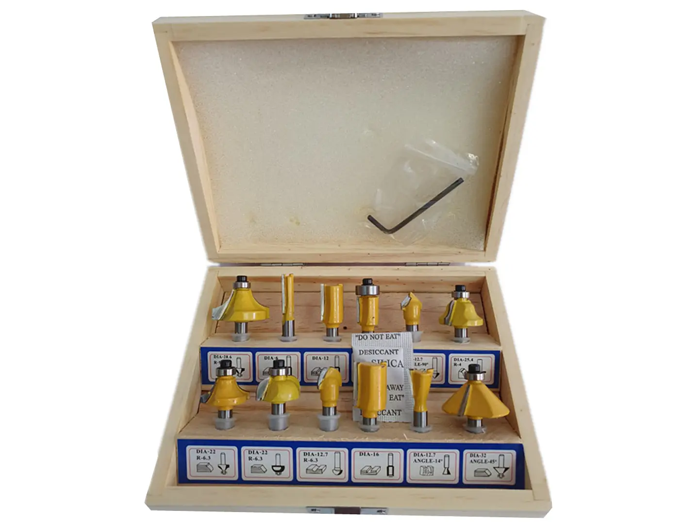 Fresadora Router Mini Tupi 650w Toyaki + Juego 12 Fresas 1/4 3