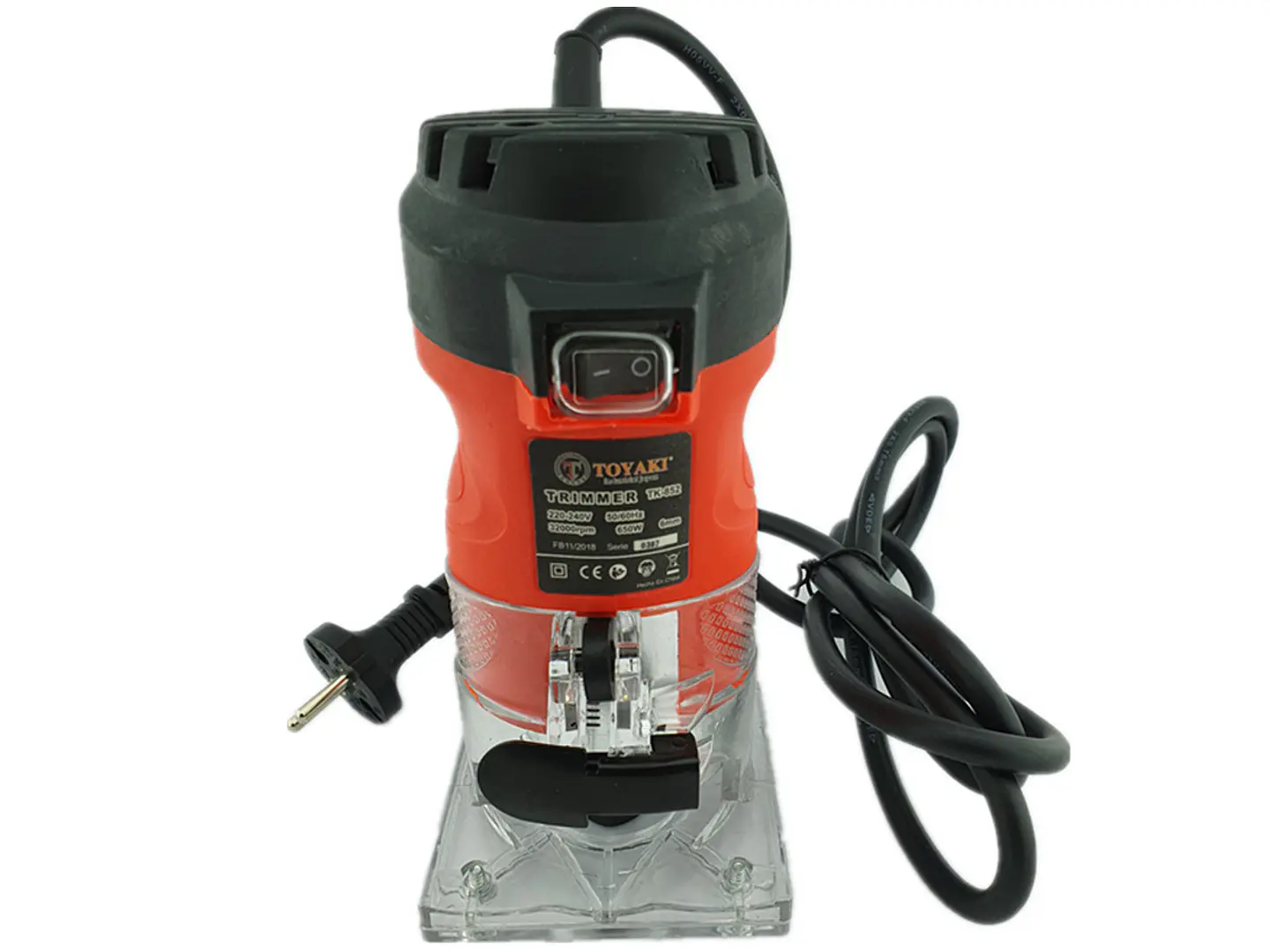 Fresadora Router Mini Tupi 650w Toyaki + Juego 12 Fresas 1/4 4