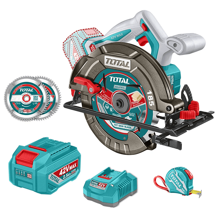 Sierra Circular 42v Bat+ Carg Total Tsli4218511 Turquesa 1