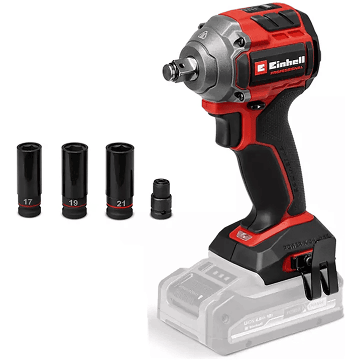 Taladro Pistola Llave Impacto 18v Einhell 4510090 Rojo 1