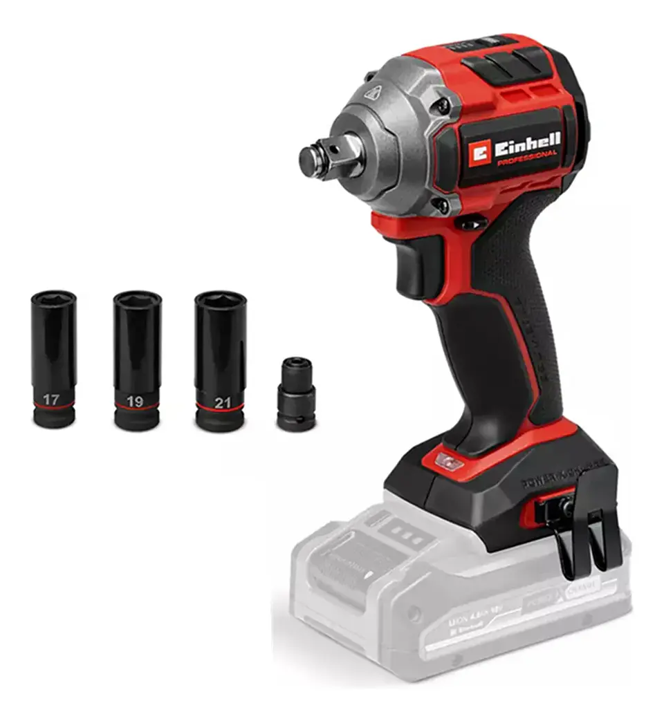 Taladro Pistola Llave Impacto 18v Einhell 4510090 Rojo 1