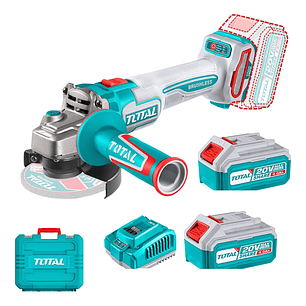 Galletera Esmeril Angular 20v 2 Bat+ Carg Total Tagli271532 50/60hz Turquesa