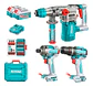 Kit Atornillador De Impacto+ Taladro+ Rotomartillo 20v Total - Miniatura 1