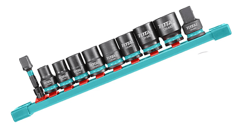 Set Juego Dados Impacto 3/8 10 Piezas Total Thtisd38104 Color Turquesa