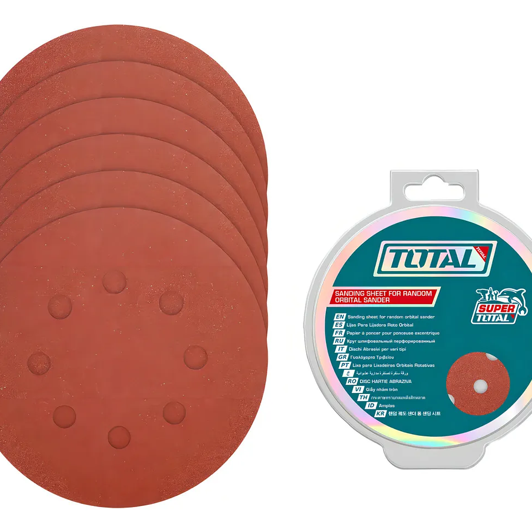 50 Lijas Con Velcro Lijadora Roto Orbital 5 125mm Total 1