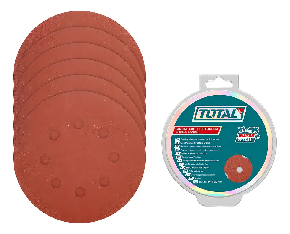 50 Lijas Con Velcro Lijadora Roto Orbital 5 125mm Total 1