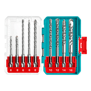  Juego De Brocas P/ Rotomartillo 9 Piezas Total Tacsdl30906