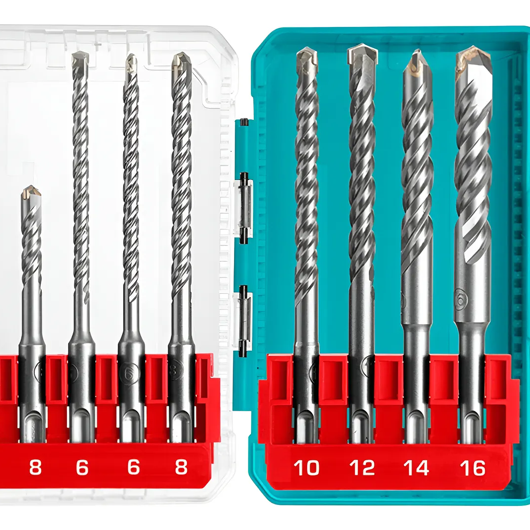  Juego De Brocas P/ Rotomartillo 9 Piezas Total Tacsdl30906 1