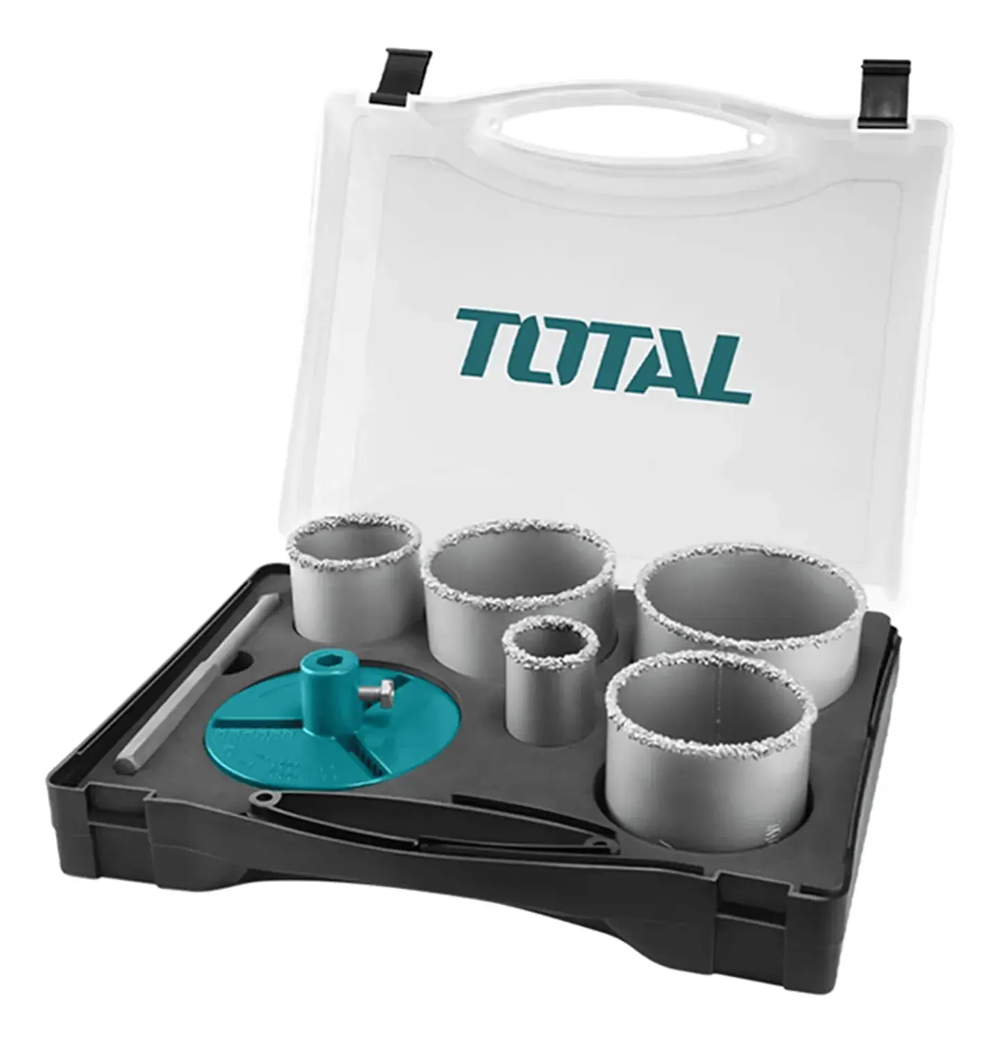  Kit Juego Broca Sierra Copa Para Concreto 7 Piezas Total 1