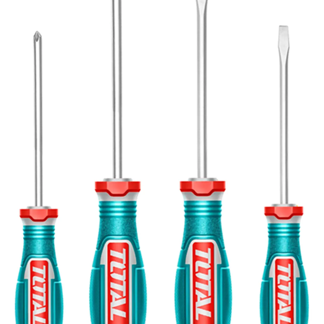  Kit Set Juego Destornilladores 4 Piezas Total Tksds0426 1