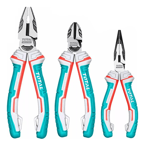  Kit Set Juego De Alicates 3 Piezas Total Tht2k0301s