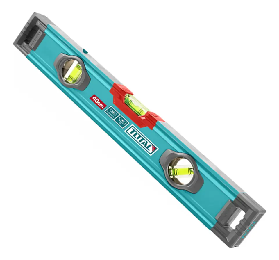 Nivel Aluminio 3 Burbujas 40cm Total Tmt24028 1