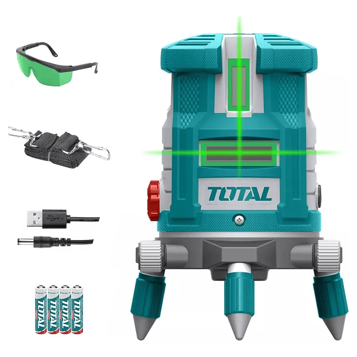 Nivel Laser Autonivelación Línea Verde 360 Grados Total 1
