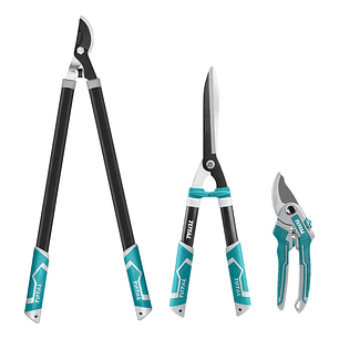  Set De Tijeras De Podar Corte Jardin 3 Piezas Total Color Turquesa