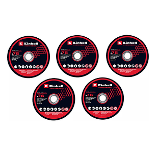 5 Disco Corte P/ Metal 76mm Einhell 4440471 Unico