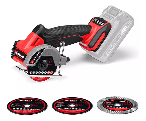 Mini Galletera Esmeril Angular 76mm 18v Einhell 4432000 Rojo