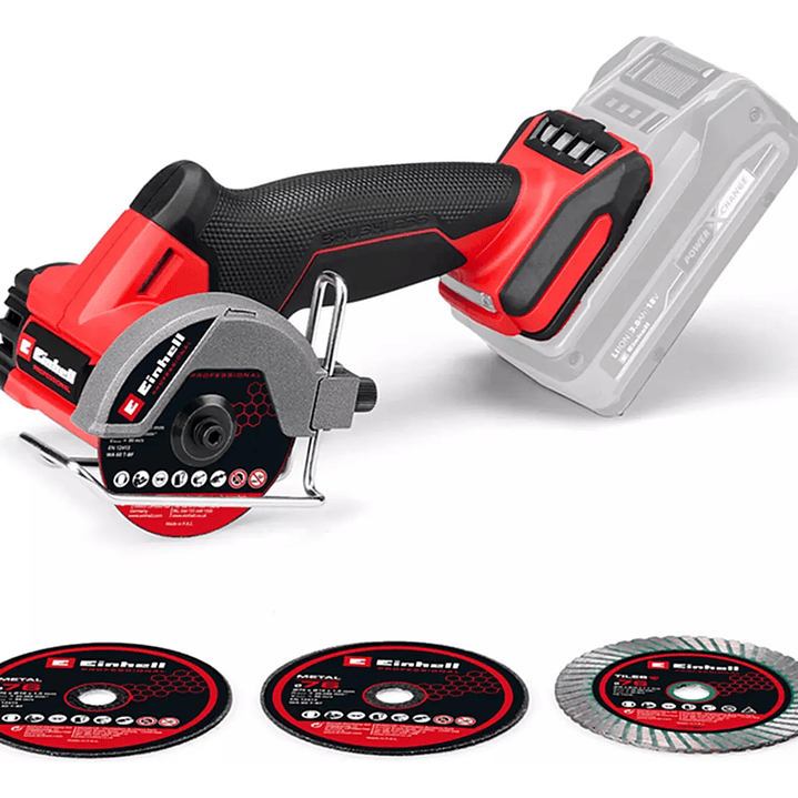 Mini Galletera Esmeril Angular 76mm 18v Einhell 4432000 Rojo 1