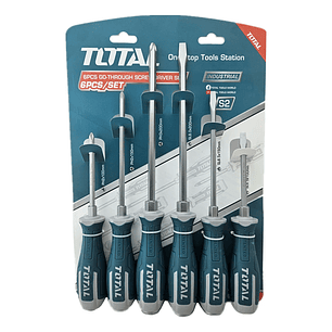 Set Juego Destornilladores De Golpe 6 Pcs Total Thgss2606