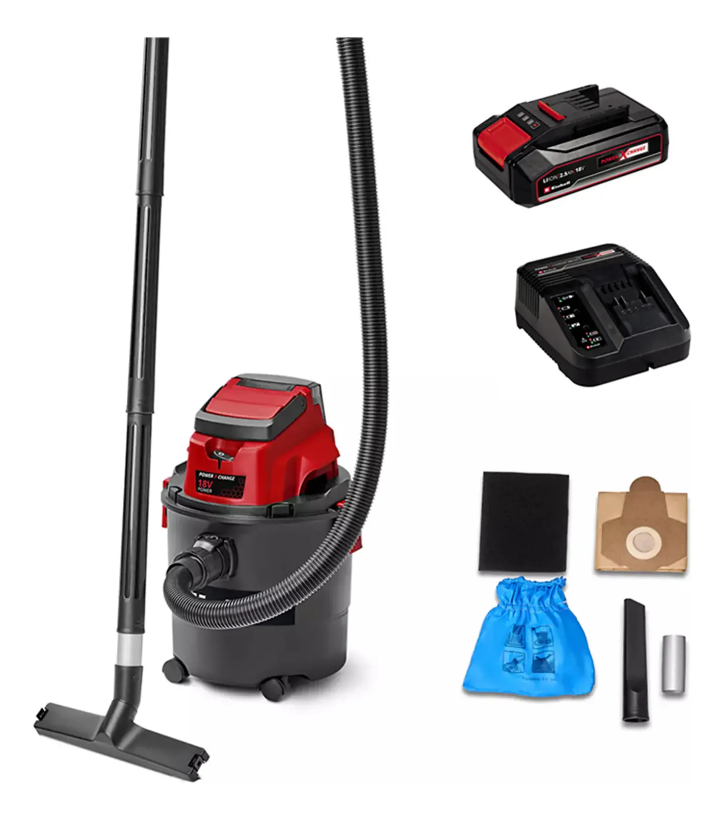 Aspiradora 18v 15lts Polvo/ Agua Bat+ Carg Einhell 2347145 Unico 1