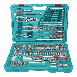 Kit Set Juego Dados Y Herramientas 135 Pcs Total Thkthp21356 Turquesa