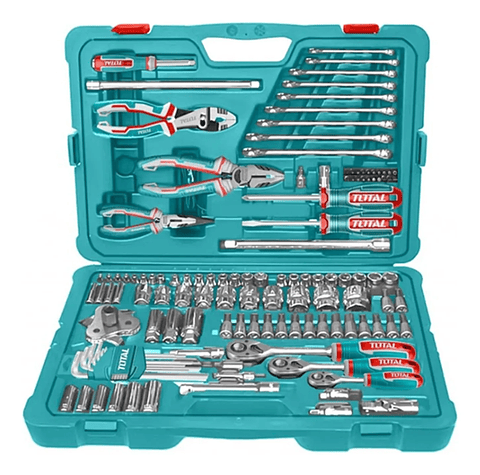 Kit Set Juego Dados Y Herramientas 135 Pcs Total Thkthp21356 Turquesa