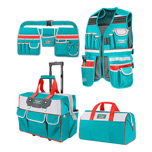 Kit Bolso+ Chaleco+ Coleto+ Bolso Industrial Total Turquesa