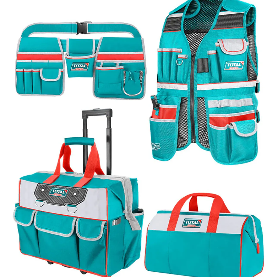 Kit Bolso+ Chaleco+ Coleto+ Bolso Industrial Total Turquesa 1